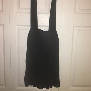 Black overall dress